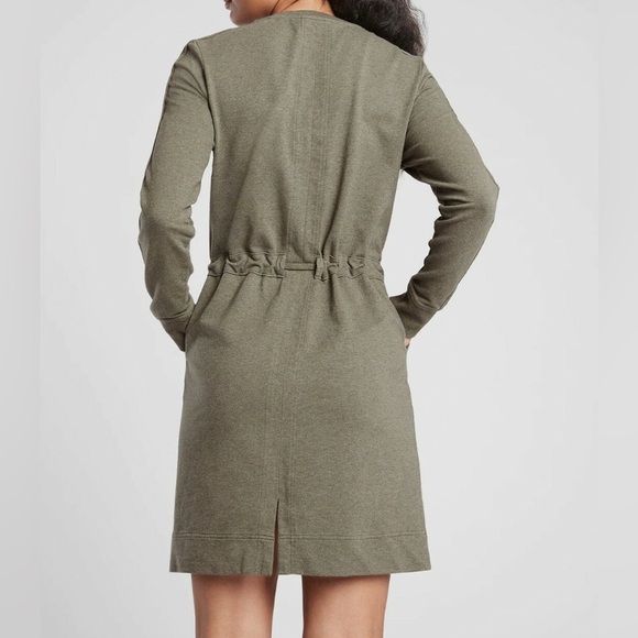 Athleta Farallon Dark Olive Heather Dress size medium - Picture 2 of 6